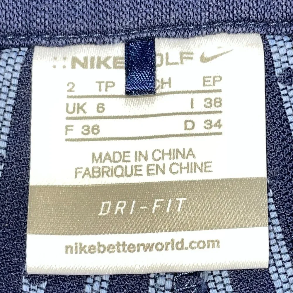 Nike Golf Tour Performance Skort Size 2 Dri Fit Logo Activeware Athletic Workout